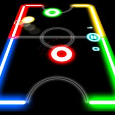 Взломанная игра Glow Hockey (Мод много денег) на Андроид