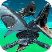 Скачать Dino Battle Arena Jurassic Sea (Разблокировано все) на Андроид