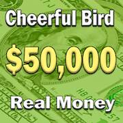  Cheerful bird. Get money. ( )  