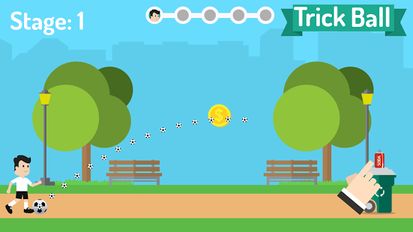 Взломанная игра Trick Ball (Soccer) (Мод много денег) на Андроид