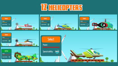 Взломанная игра Go Helicopter (Вертолеты) (Мод все открыто) на Андроид