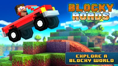 Взломанная игра Blocky Roads (Мод все открыто) на Андроид