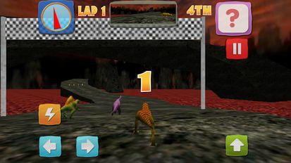 Взломанная игра Dino Dan: Dino Racer (Взлом на монеты) на Андроид