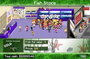 Взломанная игра Fish Tycoon (Взлом на монеты) на Андроид
