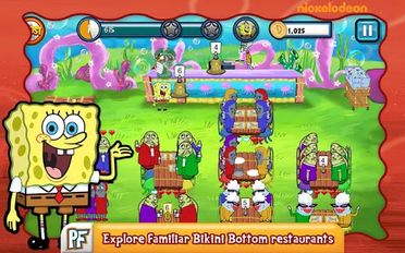 Взломанная игра SpongeBob Diner Dash Deluxe (Мод много денег) на Андроид