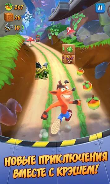 Скачать Crash Bandicoot: со всех ног! (Много монет) на Андроид