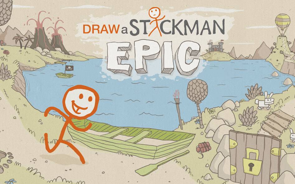 Скачать Draw a Stickman: EPIC Free (Много монет) на Андроид