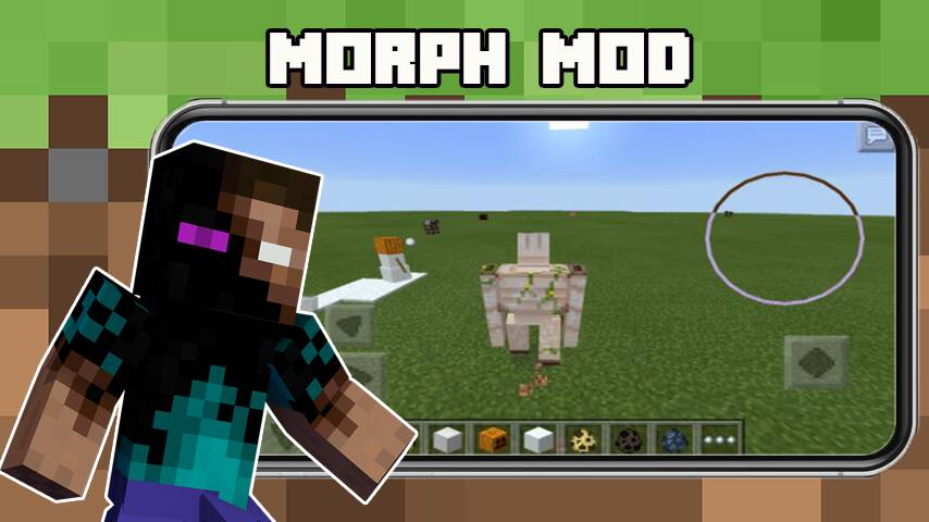 Скачать Morph Mod for Minecraft PE (Много денег) на Андроид