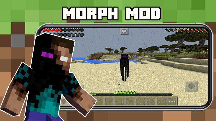 Скачать Morph Mod for Minecraft PE (Много денег) на Андроид