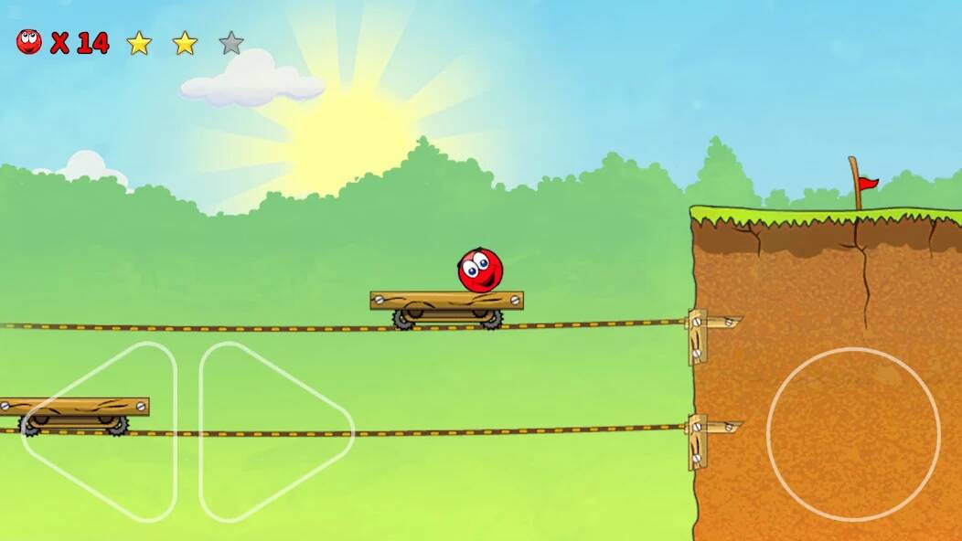 Скачать Red Ball 3: прыгающий Красный (Много денег) на Андроид