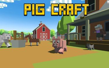 Взломанная Blocky Pig Simulator 3D (Мод много денег) на Андроид