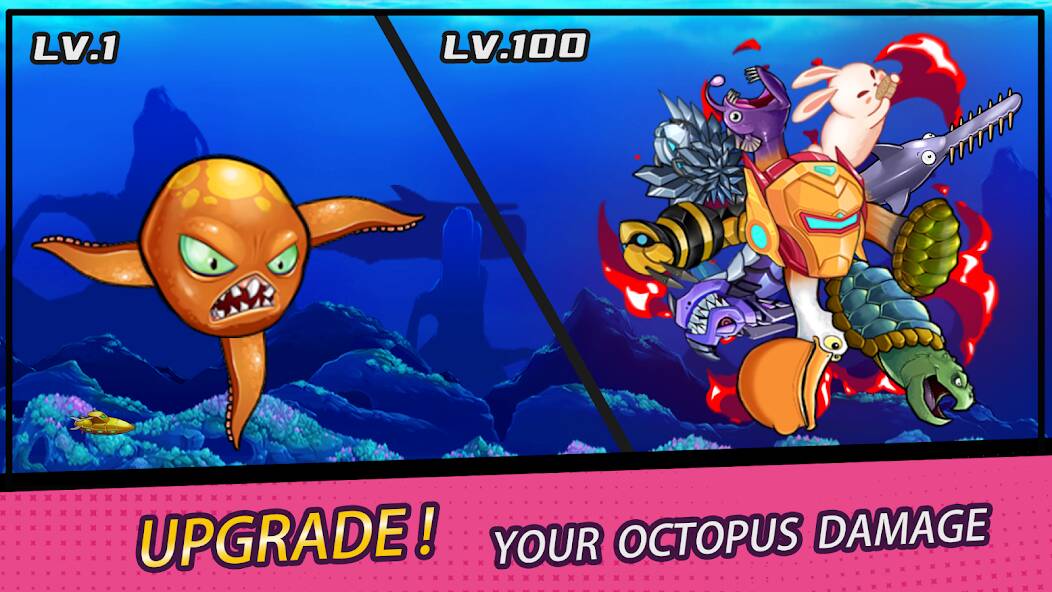 Скачать Crazy Octopus (Много монет) на Андроид