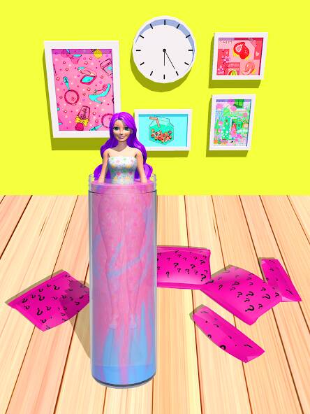 Скачать Color Reveal Suprise Doll Game (Много монет) на Андроид