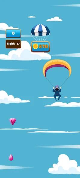 Скачать The Parachute (Много монет) на Андроид