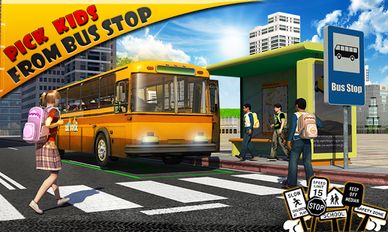 Скачать взломанную Schoolbus Driver 3D SIM (Взлом на монеты) на Андроид