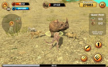 Взломанная Wild Cheetah Sim 3D (Мод все открыто) на Андроид