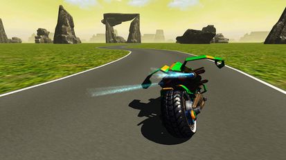 Взломанная Flying Motorbike Stunt Rider (Взлом на монеты) на Андроид