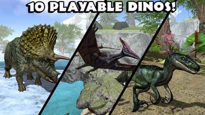 Скачать взломанную Ultimate Dinosaur Simulator (Взлом на монеты) на Андроид