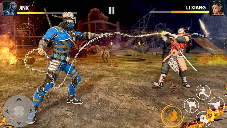 Скачать Ninja Master: Fighting Games (Много денег) на Андроид