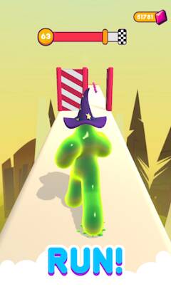Скачать Blob Runner 3D (Много денег) на Андроид