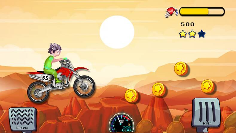 Скачать Bike Hill Racing - Bike Game (Много монет) на Андроид