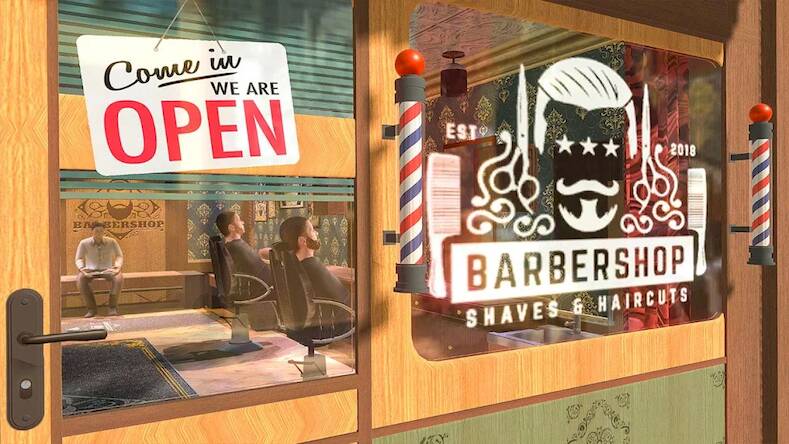  Barber Shop Hair Cut Salon 3D ( )  