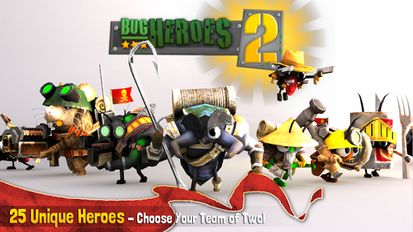Взломанная игра Bug Heroes 2 (Мод все открыто) на Андроид