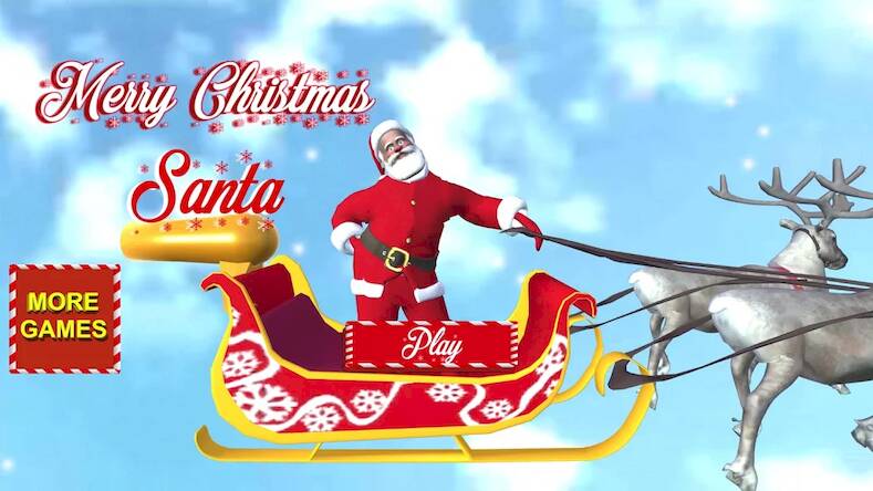 Скачать Happy Christmas Santa (Много монет) на Андроид