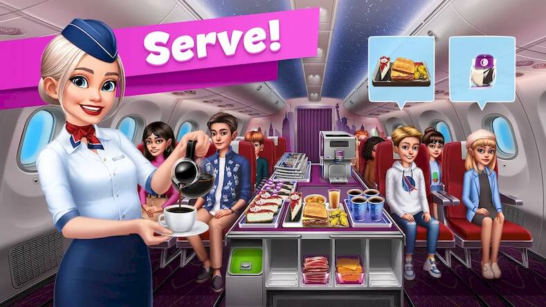 Скачать Airplane Chefs - Cooking Game (Много денег) на Андроид