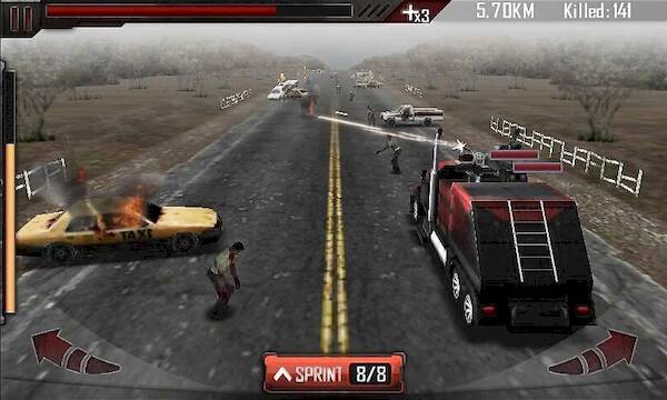 Скачать Убийца зомби - Zombie Road 3D (Много монет) на Андроид