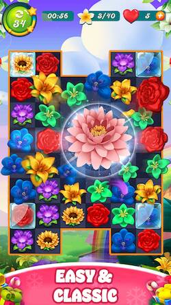 Скачать Bloom Rose - Match 3 Puzzles (Много монет) на Андроид
