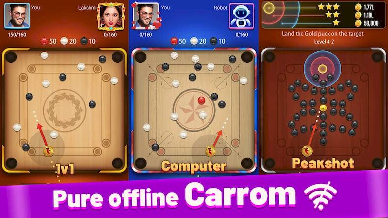  Carrom Lite-Board Offline Game ( )  