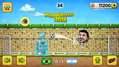 Взломанная игра Puppet Soccer 2014 - футбол (Мод много денег) на Андроид