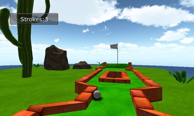 Взломанная игра Мультфильм мини-гольф игра 3D (Мод все открыто) на Андроид