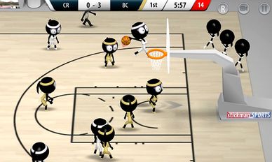 Взломанная игра Stickman Basketball 2017 (Мод много денег) на Андроид