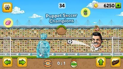 Взломанная Puppet Soccer Champions- лига (Мод много денег) на Андроид