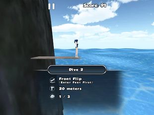 Взломанная игра Cliff Diving 3D бесплатно (Мод все открыто) на Андроид