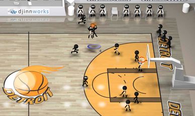 Взломанная игра Stickman Basketball (Мод все открыто) на Андроид