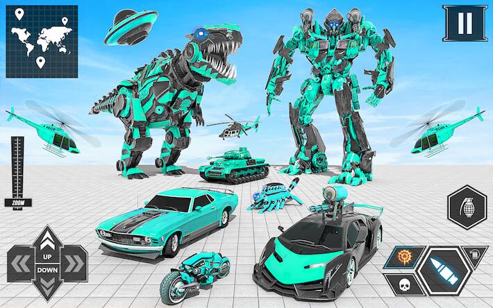  Dino Robot Car Transform 3DWar ( )  