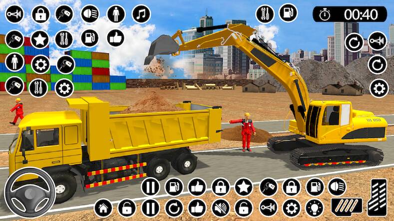  US Construction Games Sim JCB ( )  