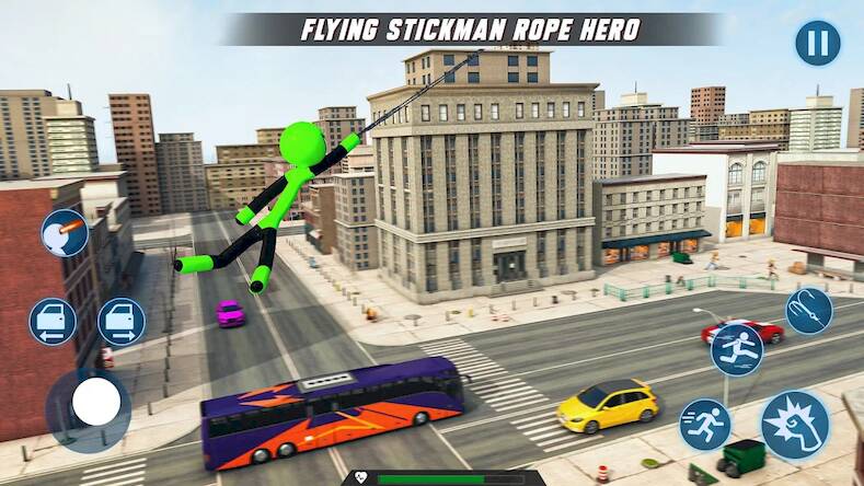  Spider Hero Stickman Rope Hero ( )  