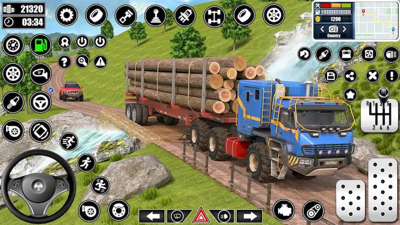  Log Transporter Truck Driving ( )  
