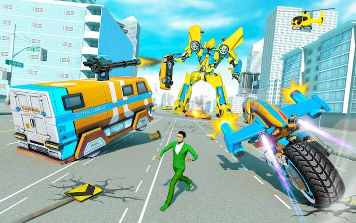  Flying Dino Robot Car Games ( )  