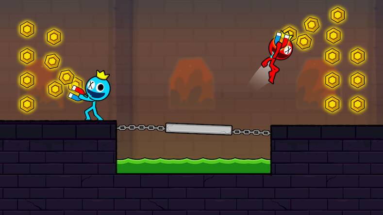 Red and Blue Stickman 2 ( )  
