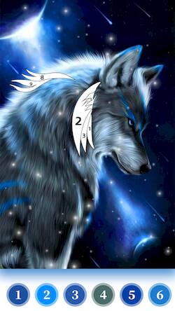  Wolf Coloring Book Color Game ( )  