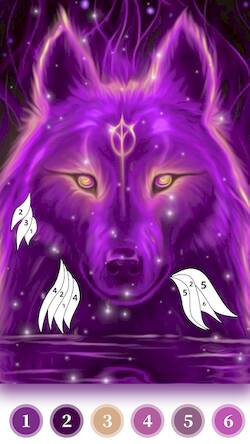  Wolf Coloring Book Color Game ( )  