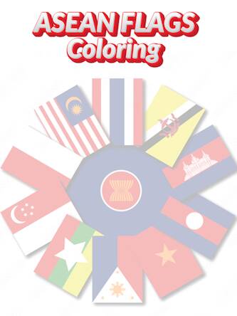  coloring southeast asia flag ( )  