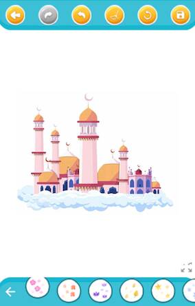  Islamic mosque coloring ( )  