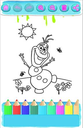  Frozen Coloring Pages. ( )  