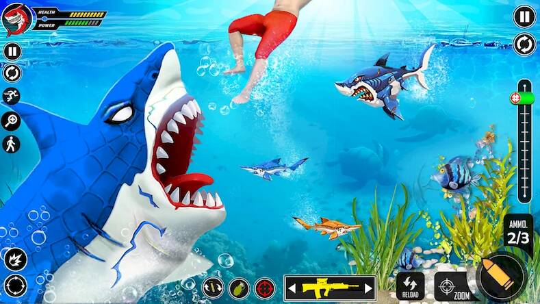  Shark Attack FPS Sniper Game ( )  